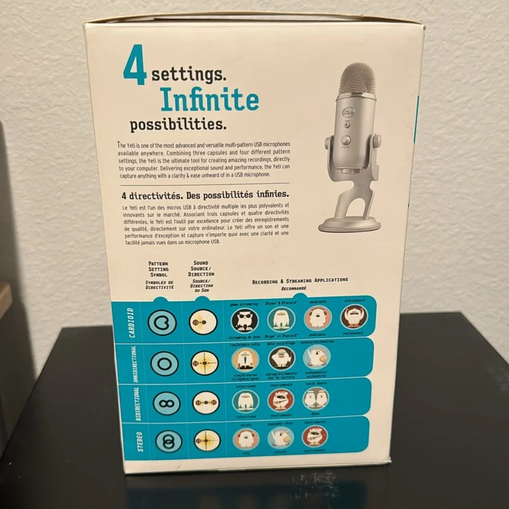 Blue Yeti USB Microphone (White Mist)